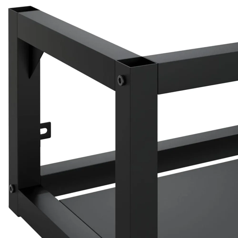 vidaXL Estructura de lavabo suspendido hierro 40x38x31 cm Negro Hot