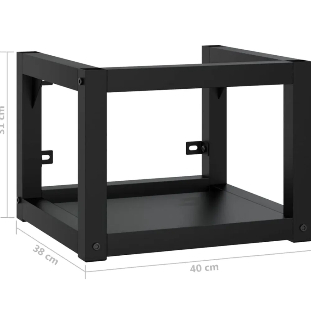 vidaXL Estructura de lavabo suspendido hierro 40x38x31 cm Negro Hot