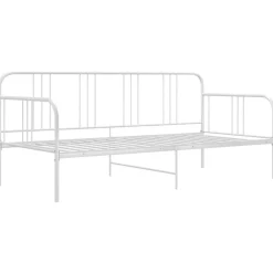 vidaXL Estructura de sofá cama sin colchón metal 90x200 cm Blanco Hot
