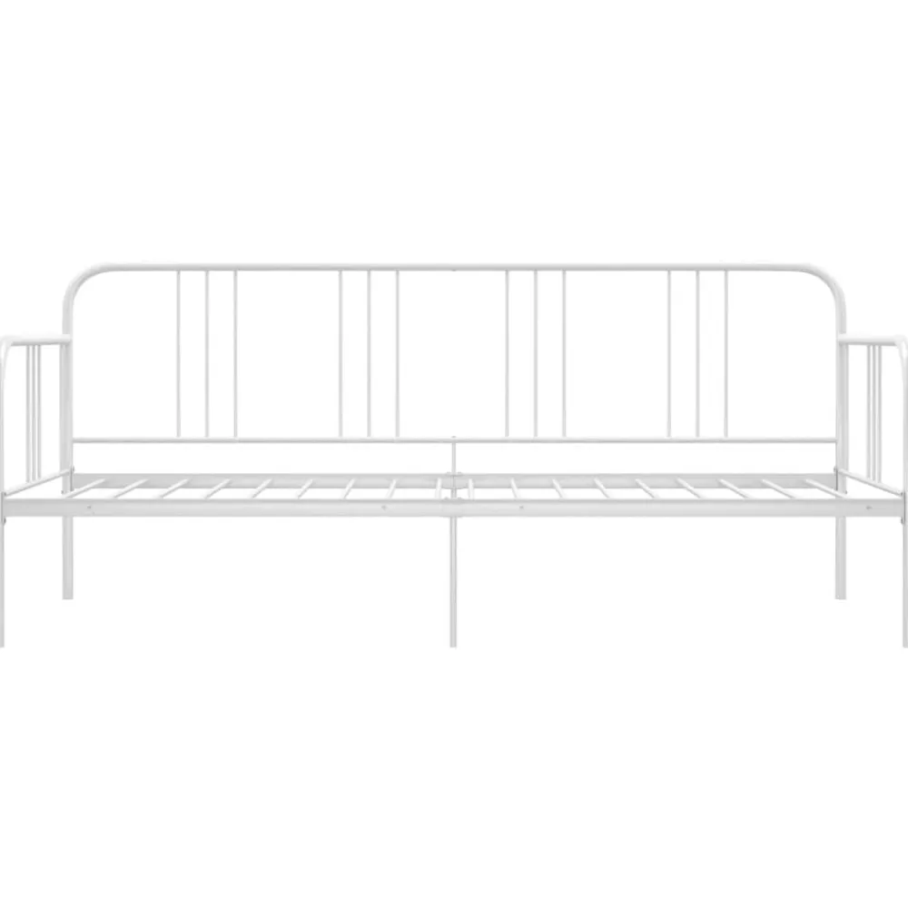 vidaXL Estructura de sofá cama sin colchón metal 90x200 cm Blanco Hot