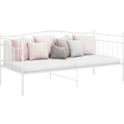 vidaXL Estructura de sofá cama sin colchón metal 90x200 cm Blanco