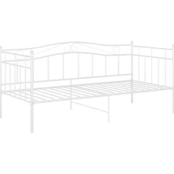 vidaXL Estructura de sofá cama sin colchón metal 90x200 cm Blanco
