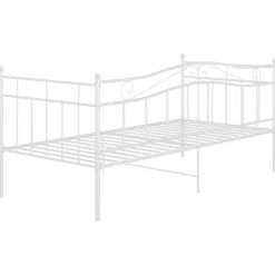 vidaXL Estructura de sofá cama sin colchón metal 90x200 cm Blanco