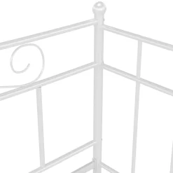 vidaXL Estructura de sofá cama sin colchón metal 90x200 cm Blanco