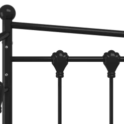 vidaXL Estructura de sofá cama sin colchón metal 90x200 cm Negro New