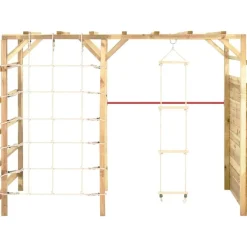 vidaXL Estructuras Para Juegos Al Aire Libre-Estructura escalada madera de pino impregnada 240x100x170 cm