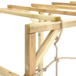 vidaXL Estructuras Para Juegos Al Aire Libre-Estructura escalada madera de pino impregnada 240x100x170 cm
