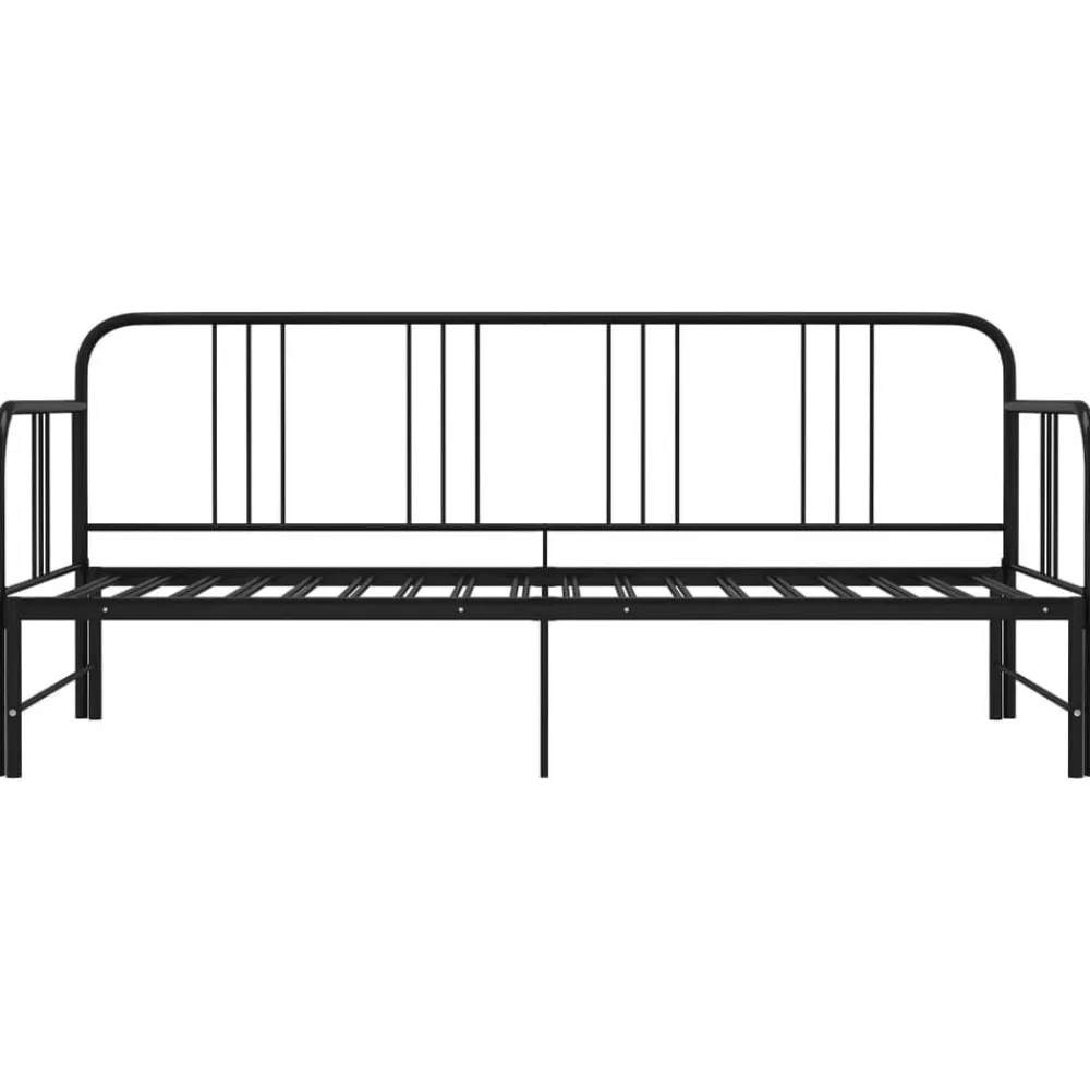 vidaXL Camas Y Accesorios-Estructura sofá cama extraíble sin colchón metal 90x200cm