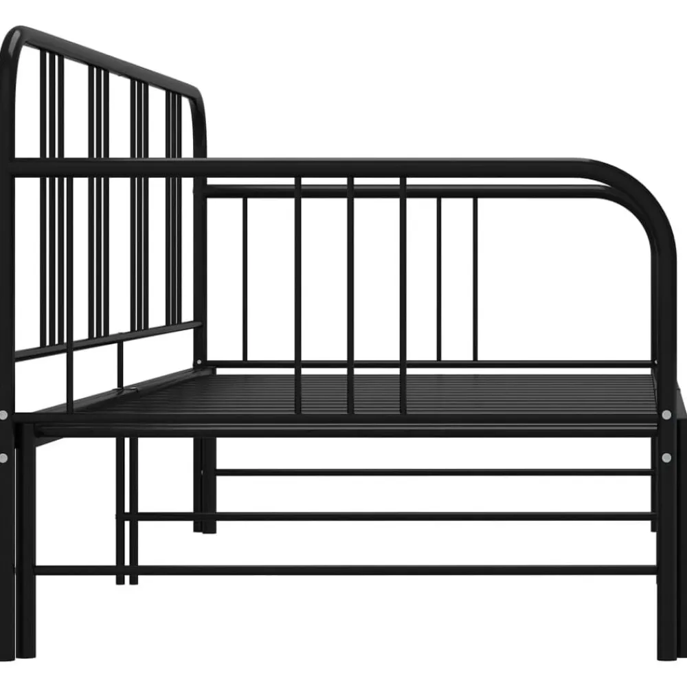 vidaXL Camas Y Accesorios-Estructura sofá cama extraíble sin colchón metal 90x200cm