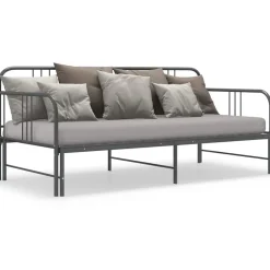 vidaXL Camas Y Accesorios-Estructura sofá cama extraíble sin colchón metal 90x200 cm