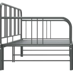 vidaXL Camas Y Accesorios-Estructura sofá cama extraíble sin colchón metal 90x200 cm