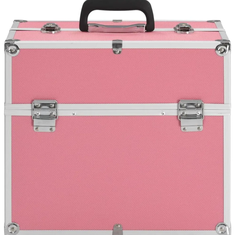 vidaXL Maletas Y Bolsos De Viaje-Estuche de maquillaje aluminio 38x23x34 cm
