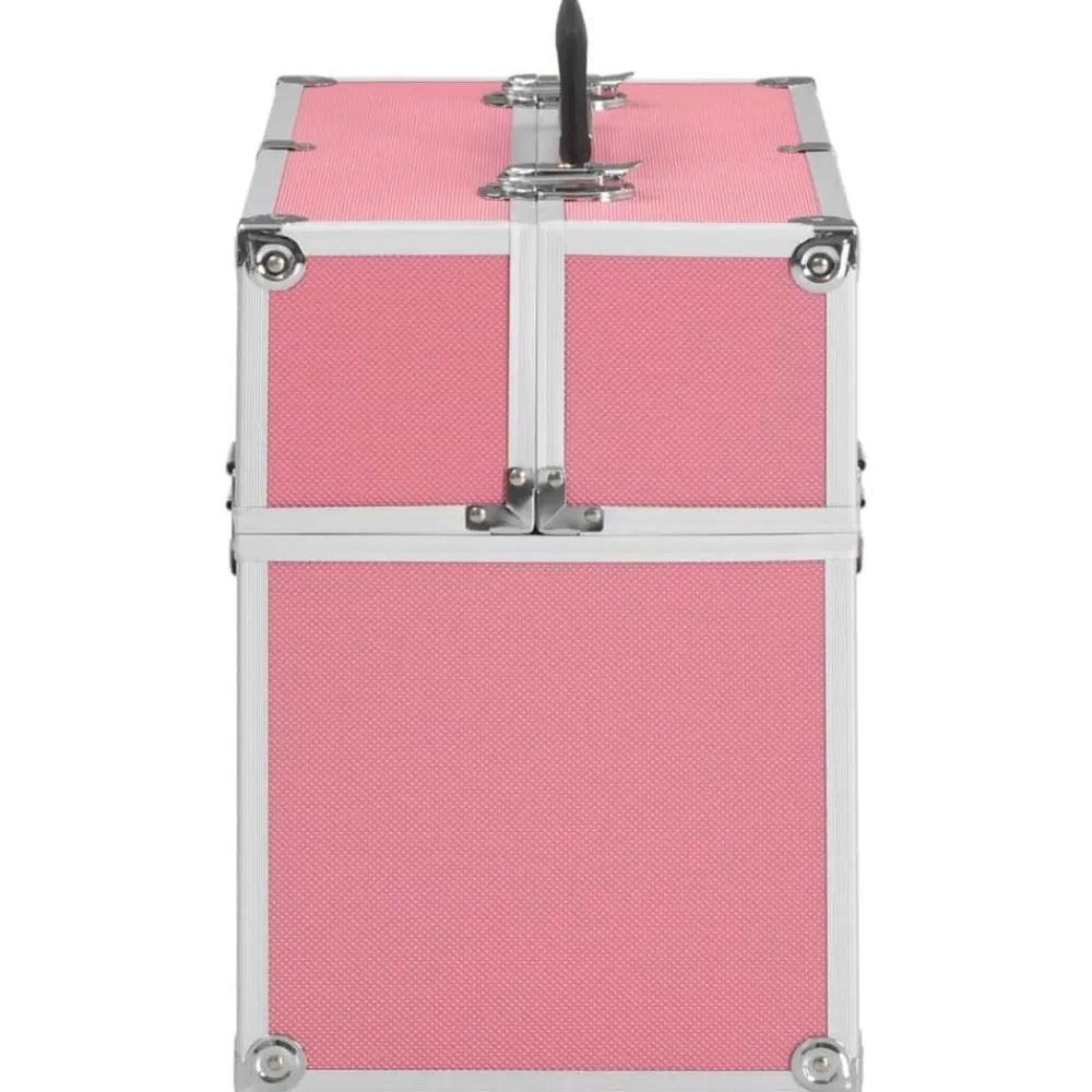 vidaXL Maletas Y Bolsos De Viaje-Estuche de maquillaje aluminio 38x23x34 cm