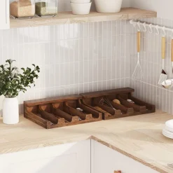 vidaXL Estuche Marrón 36 x 30 x 10 cm Madera de Caoba Sólida Online