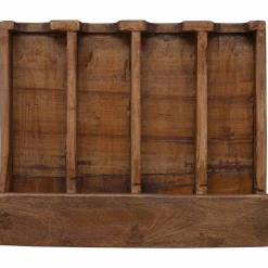 vidaXL Estuche Marrón 36 x 30 x 10 cm Madera de Caoba Sólida Online