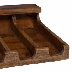 vidaXL Estuche Marrón 36 x 30 x 10 cm Madera de Caoba Sólida Online