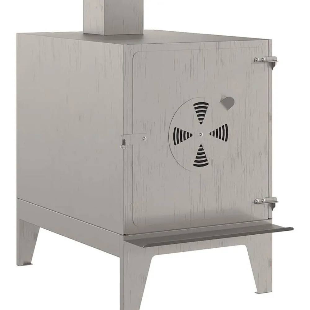 vidaXL Estufa de camping de acero corten 35x50x60 cm oxidado Hot