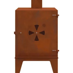 vidaXL Estufa de camping de acero corten 35x50x60 cm oxidado Hot