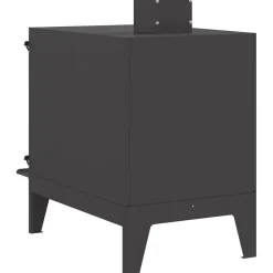 vidaXL Estufa de camping 35 x 50 x 60 cm Acero laminado en frío Negro Clearance