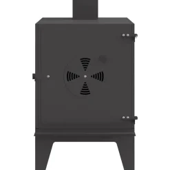vidaXL Estufa de camping 35 x 50 x 60 cm Acero laminado en frío Negro Clearance