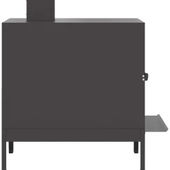 vidaXL Estufa de camping 35 x 50 x 60 cm Acero laminado en frío Negro Clearance
