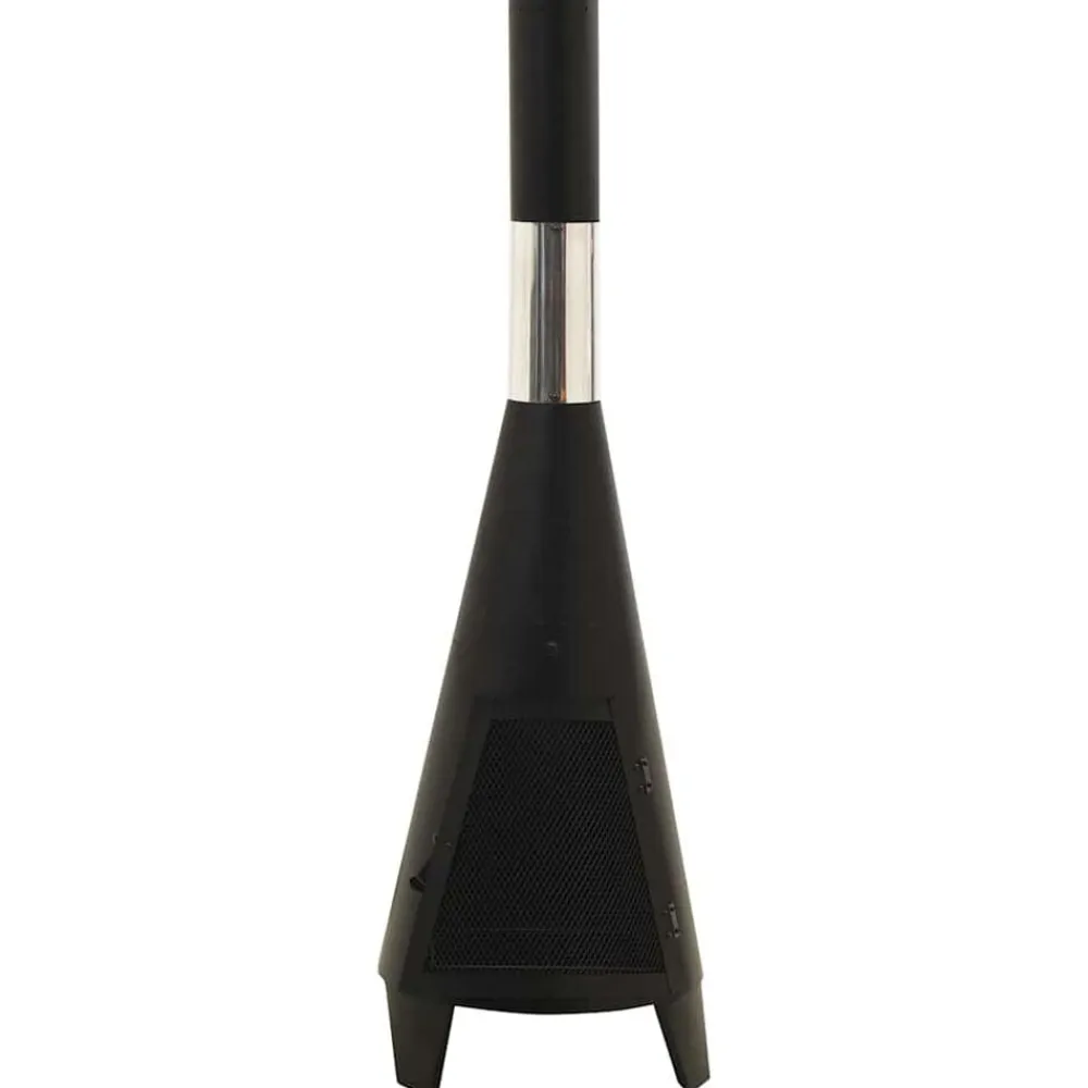 vidaXL Chimeneas-Estufa de jardín con atizador acero 38x38x122 cm