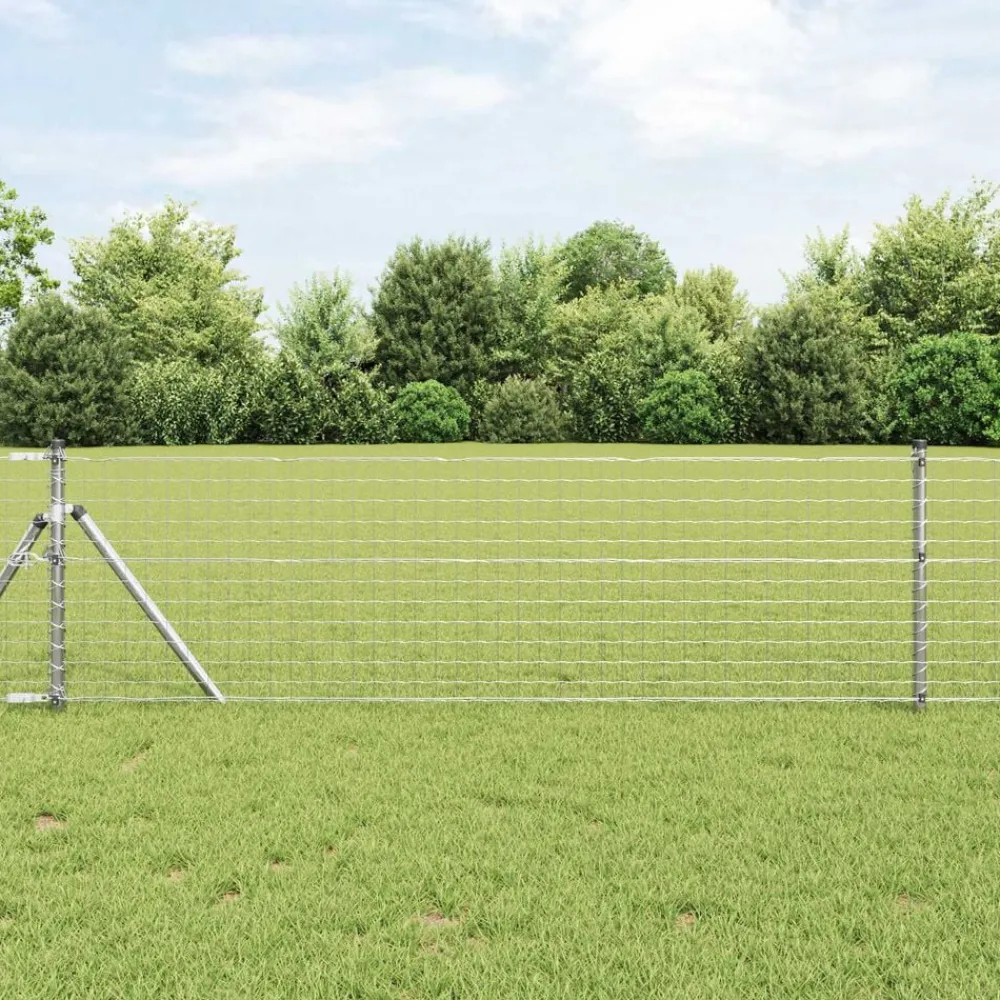 vidaXL Euro Valla 0,4 x 10 m Hierro recubierto de PVC Acero galvanizado Outlet