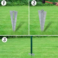 vidaXL Euro Valla de acero verde 10x0,8 m