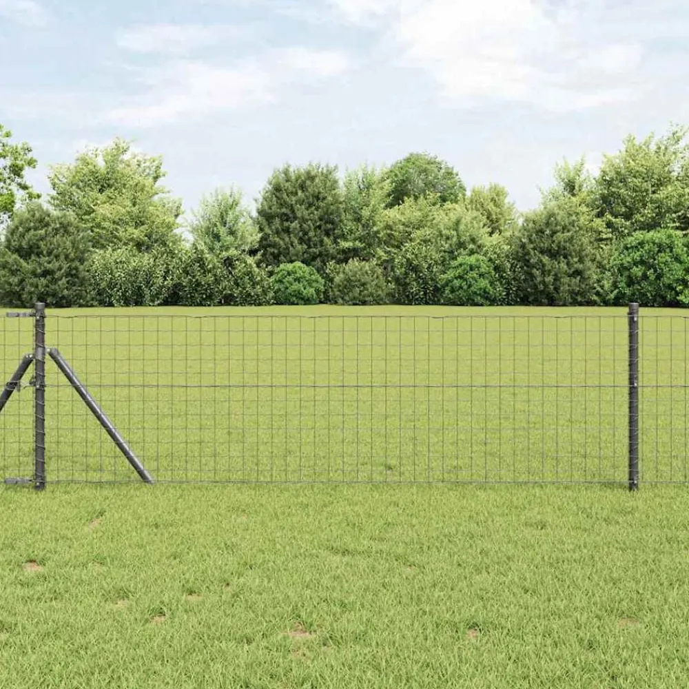 vidaXL Vallas De Jardín-Euro Valla 0,4 x 10 m Hierro recubierto de PVC