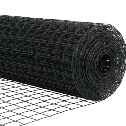 vidaXL Vallas De Jardín-Euro Valla 0,4 x 10 m Hierro recubierto de PVC