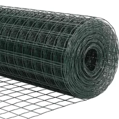 vidaXL Vallas De Jardín-Euro Valla 0,4 x 10 m Hierro recubierto de PVC