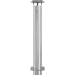 vidaXL Extensión de Chimenea Plateado 25 x 25 x 132 cm Hot