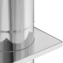 vidaXL Extensión de Chimenea Plateado 25 x 25 x 132 cm Hot