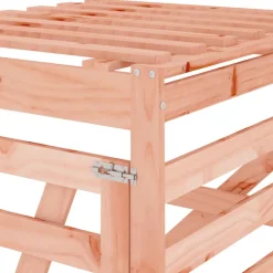 vidaXL Extensión para cobertizo de cubo de basura madera abeto Douglas Douglas natural Best
