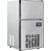vidaXL Cocina Y Comedor-Fabricador de cubos de hielo Plateado 43 x 40 x 71 cm