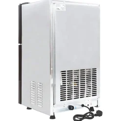 vidaXL Cocina Y Comedor-Fabricador de cubos de hielo Plateado 43 x 40 x 71 cm