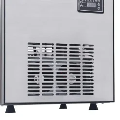 vidaXL Cocina Y Comedor-Fabricador de cubos de hielo Plateado 43 x 40 x 71 cm