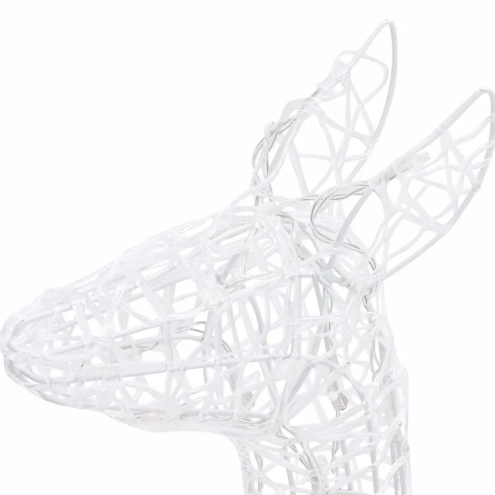 vidaXL Familia de renos de Navidad acrílico 300 LEDs es Azul Online