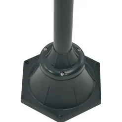 vidaXL Farola de jardín con 2 luces aluminio E27 220 cm Verde oscuro