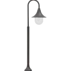 vidaXL Iluminación-Farola de jardín de aluminio color E27 120 cm