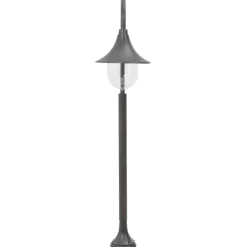 vidaXL Iluminación-Farola de jardín de aluminio color E27 120 cm