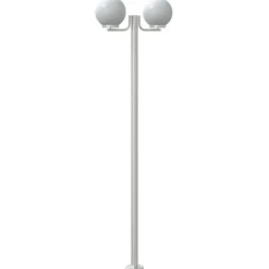 vidaXL Farolas de exterior 3 unidades acero inoxidable 215 cm Best