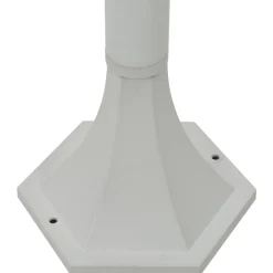 vidaXL Farolas de jardín aluminio blancas E27 110 cm 6 unidades Blanco Outlet