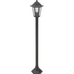 vidaXL Iluminación-Farolas de jardín aluminio E27 110 cm 6 unidades