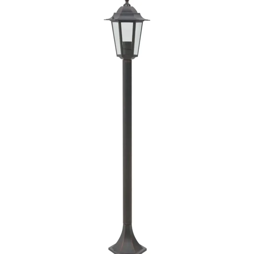 vidaXL Iluminación-Farolas de jardín aluminio E27 110 cm 6 unidades