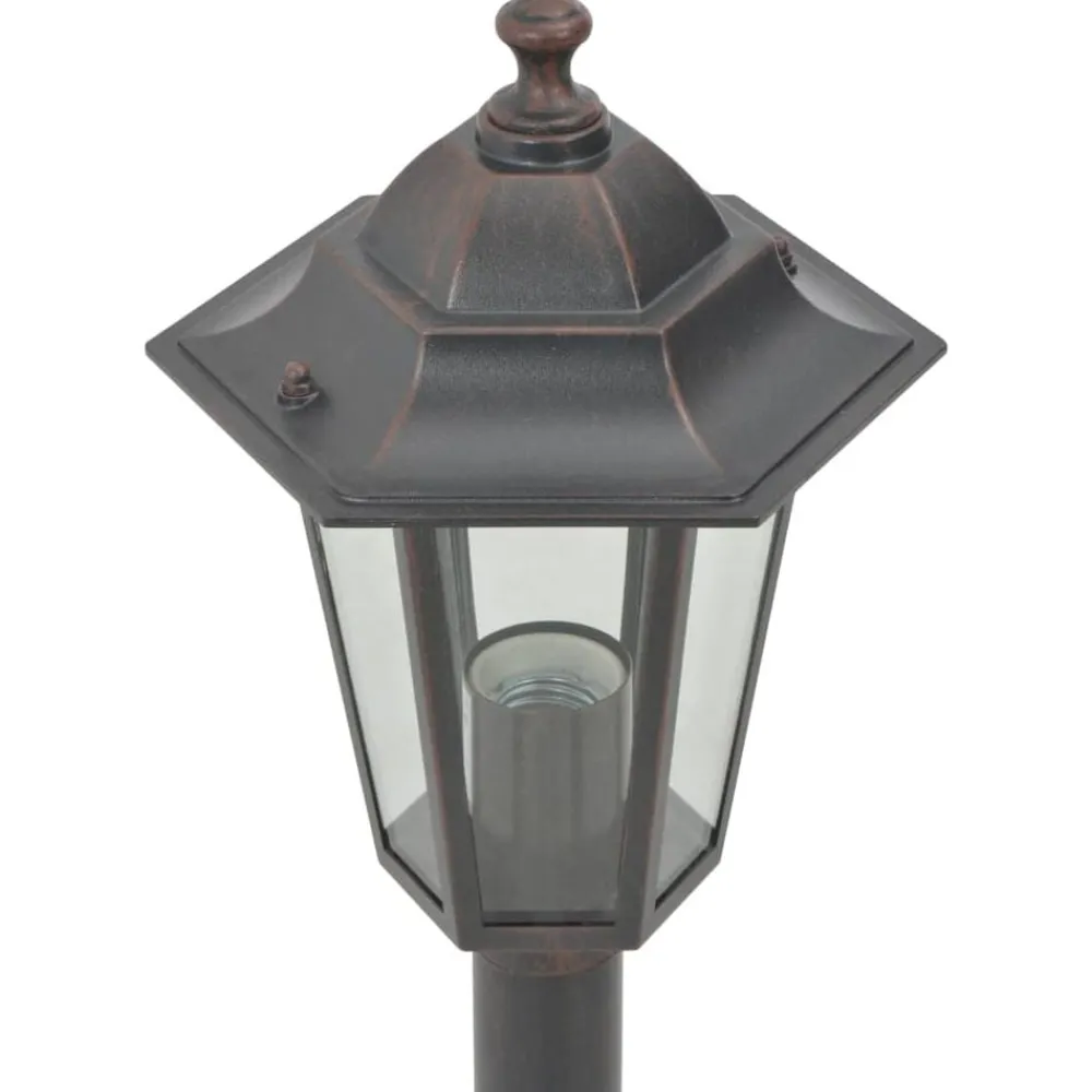 vidaXL Iluminación-Farolas de jardín aluminio E27 110 cm 6 unidades