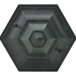 vidaXL Farolas de jardín aluminio E27 110 cm 6 unidades Verde oscuro Clearance