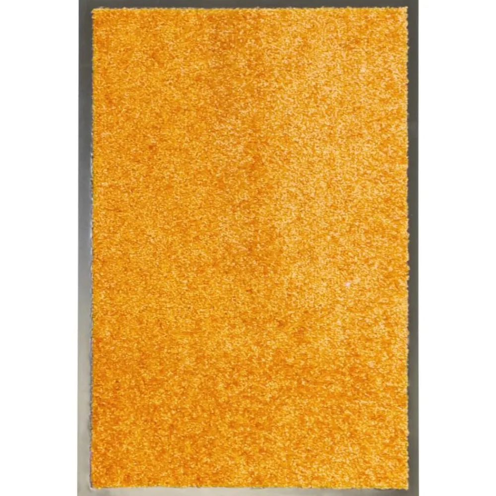 vidaXL Felpudo lavable 40x60 cm Naranja Discount