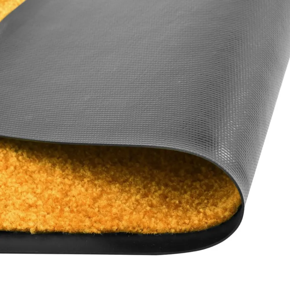 vidaXL Felpudo lavable 40x60 cm Naranja Discount