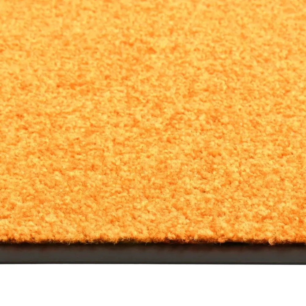 vidaXL Felpudo lavable 40x60 cm Naranja Discount